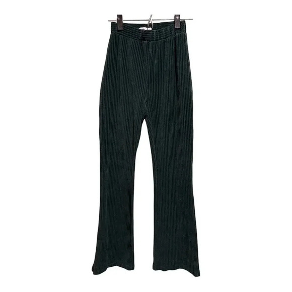 Urban Outfitters Pants - Urban‎ Outfitters Dark Green Velvet Flare Pant | Size S